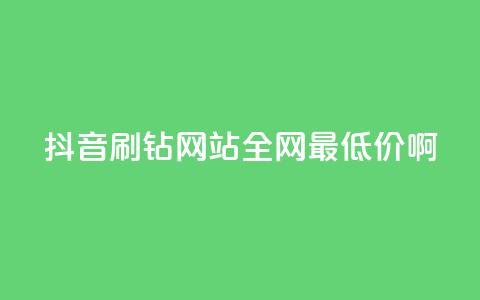 抖音刷钻网站全网最低价啊,24自助下单服务平台便宜 - 网红助手app亮点 24小时互赞商城  第1张