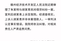 赣州中院通报下级法院错判借贷纠纷案：上诉人并非本案借款人