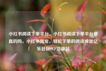 小红书阅读下单平台，小红书阅读下单平台是真的吗，小红书新宠，轻松下单的阅读神器亿乐社区SUP货源站