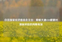 白宫国家经济委员会主任：摩根大通CEO戴蒙对滞胀风险的判断有误