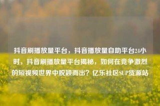 抖音刷播放量平台，抖音播放量自助平台24小时，抖音刷播放量平台揭秘，如何在竞争激烈的短视频世界中脱颖而出？亿乐社区SUP货源站