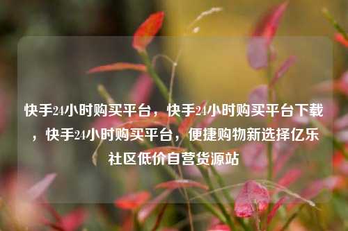 快手24小时购买平台，快手24小时购买平台下载，快手24小时购买平台，便捷购物新选择亿乐社区低价自营货源站  第1张
